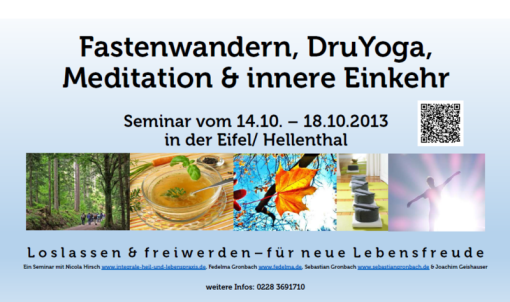Fastenwandern Yoga und Meditation Eifel Oktober 2013